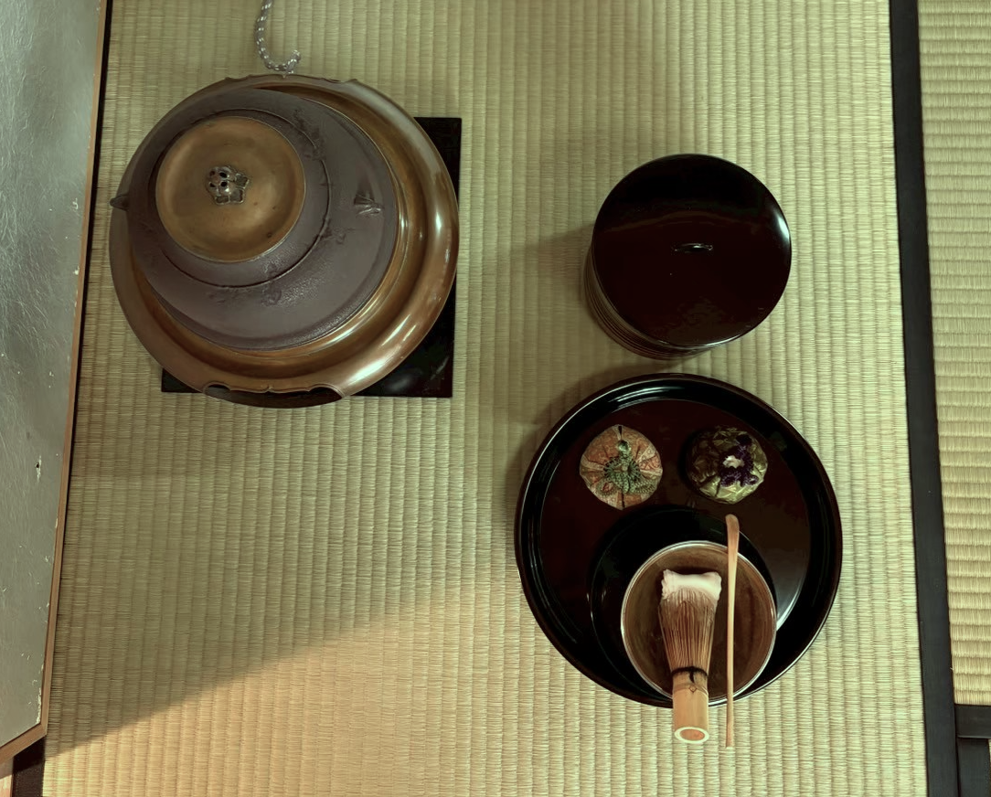 大円之草　風炉／基本の据付
